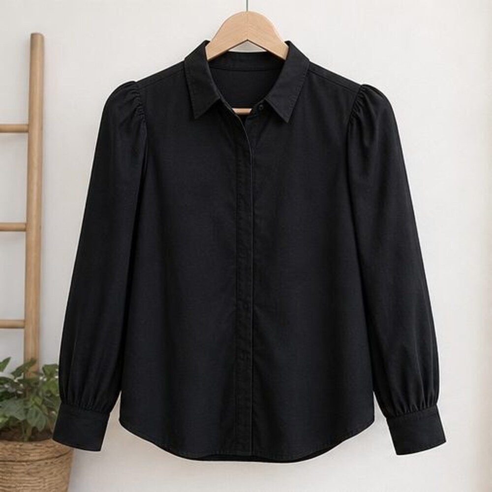Black Peplum Top